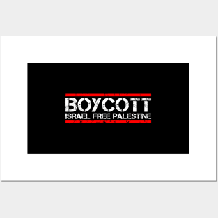 Boycott Israel Free Palestine - Stand For Palestinian Rights Posters and Art